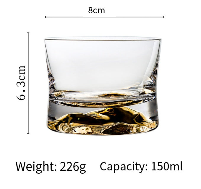 Waist Whiskey Moonlight Moon Jinshan Glass Gift Box Bar Special Crystal Glass Spirits Wine Glass