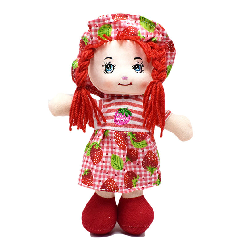 Cute ragdoll pink orange yellow hat fruit clothes doll girl gift