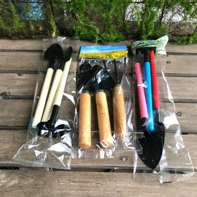 garden planting succulent garden planting tool set small shovel iron rake gardening three-piece set