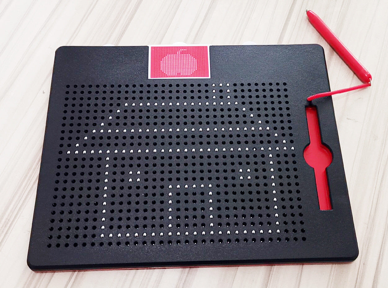 Alphanumeric magnetic writing board steel beads magnetic drawing board educational creative toys factory direct export to Europe and America