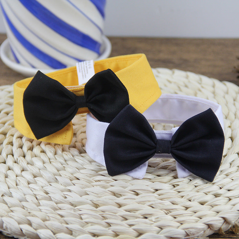 Dog Supplies Ji Zai Zai Creative Gentleman's Bow Tie Cotton Tie British Multi Color Pet Dog Supplies