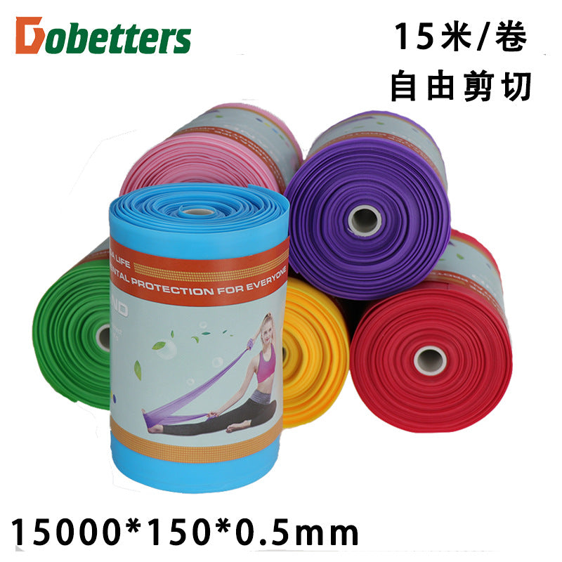 TPE yoga rally elastic band stretch band stretch band resistance band pull rope fitness rally band