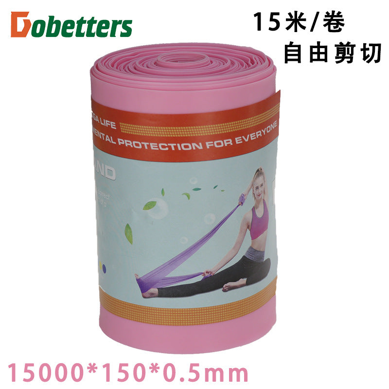 TPE yoga rally elastic band stretch band stretch band resistance band pull rope fitness rally band