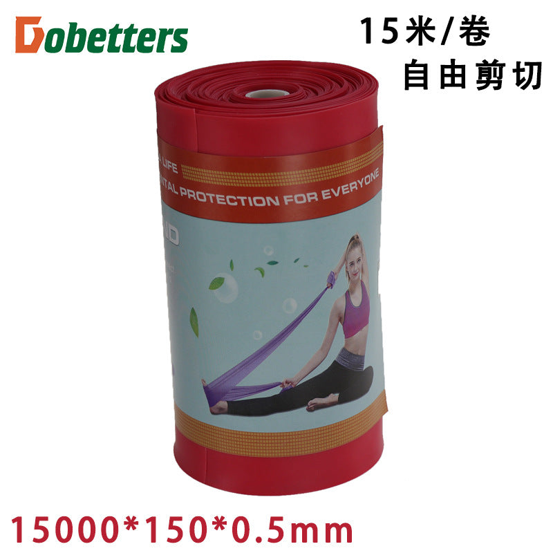 TPE yoga rally elastic band stretch band stretch band resistance band pull rope fitness rally band
