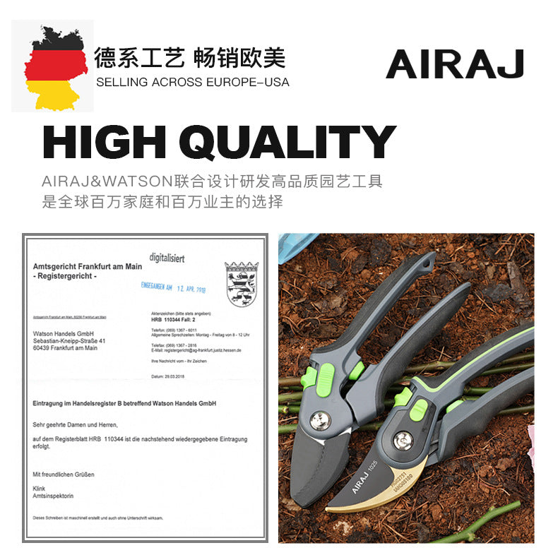 Arrizo Pruning Shears SK5 Household Fruit Branch Scissors Trimming Garden Forest Gardening Scissors Garden Tools