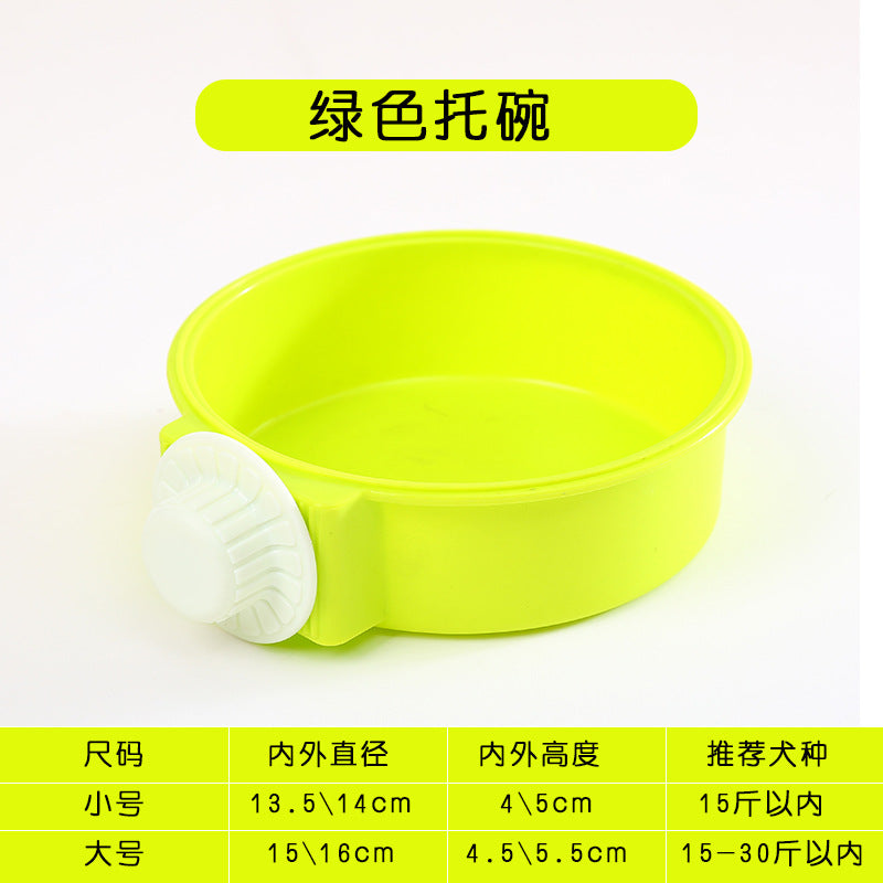 Pet Bowl Feeder Dog Cage Hanging Fixed Cat Bowl Dog Bowl Pet Stainless Steel Dog Bowl