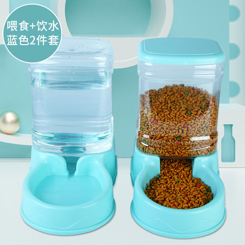 Pet Water Dispenser Cat Food Cat Automatic Water Feeder 3.5L Dog Feeder Set Drop Delivery