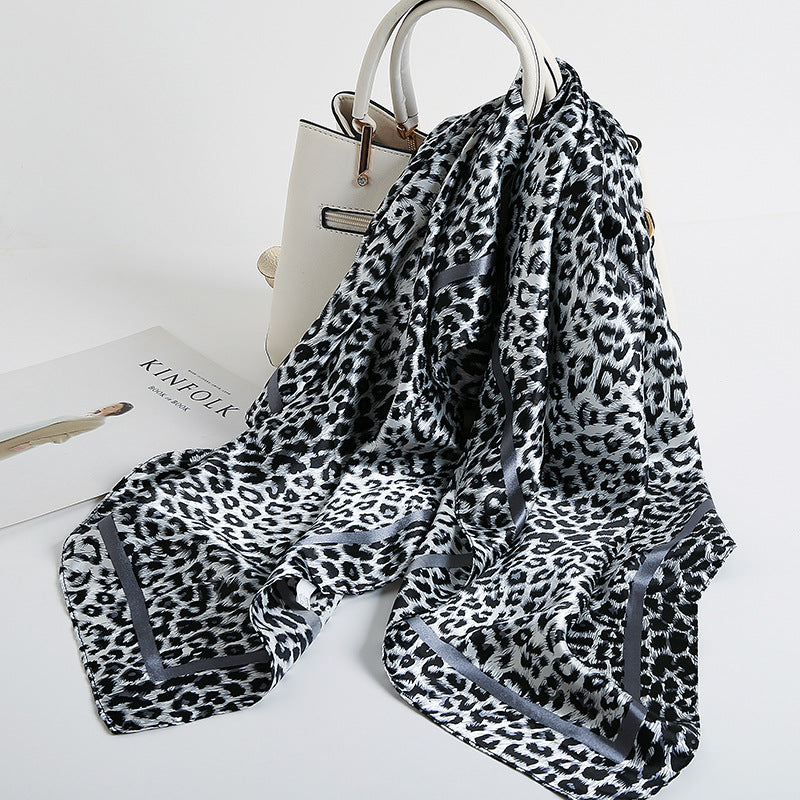 Special offer Hangzhou silk satin 90cm large square simulation silk scarf female wild scarf spring and autumn thin shawl sunscreen