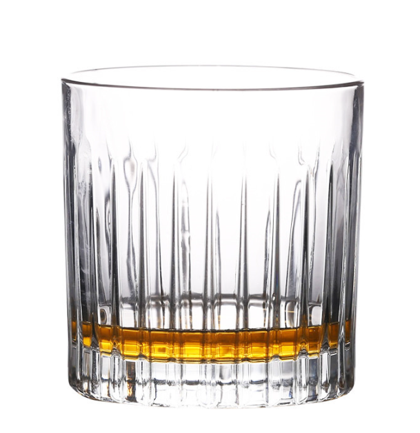 Classical Vertical Striped Whiskey Glass Wine Glass Iced Coffee Cup American Latte Coffee Cup Striped Wine Glass Water Cup