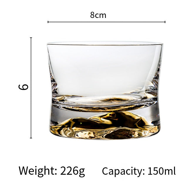Waist Whiskey Moonlight Moon Jinshan Glass Gift Box Bar Special Crystal Glass Spirits Wine Glass