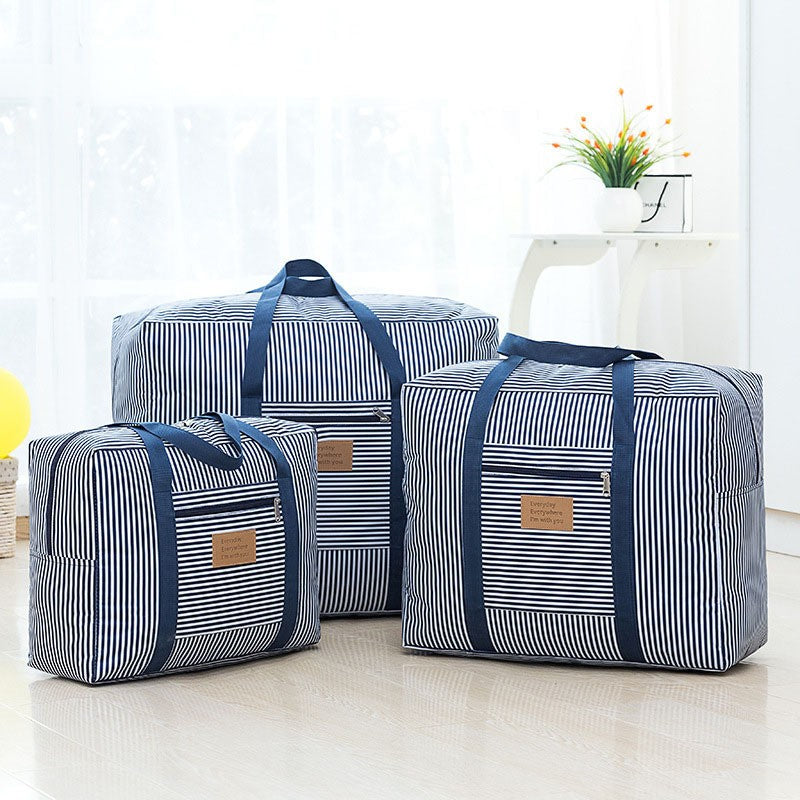 Nanjiren NanJiren storage bag reinforced thickened Oxford cloth waterproof luggage packing bag solid color cotton quilt moving bag consignment bag 50*40*25cm