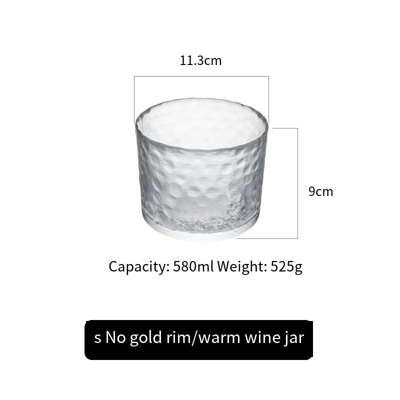 Japanese style glass creative liquor wine set household small wine glass wine dispenser wine jug sake cup fruit wine plum