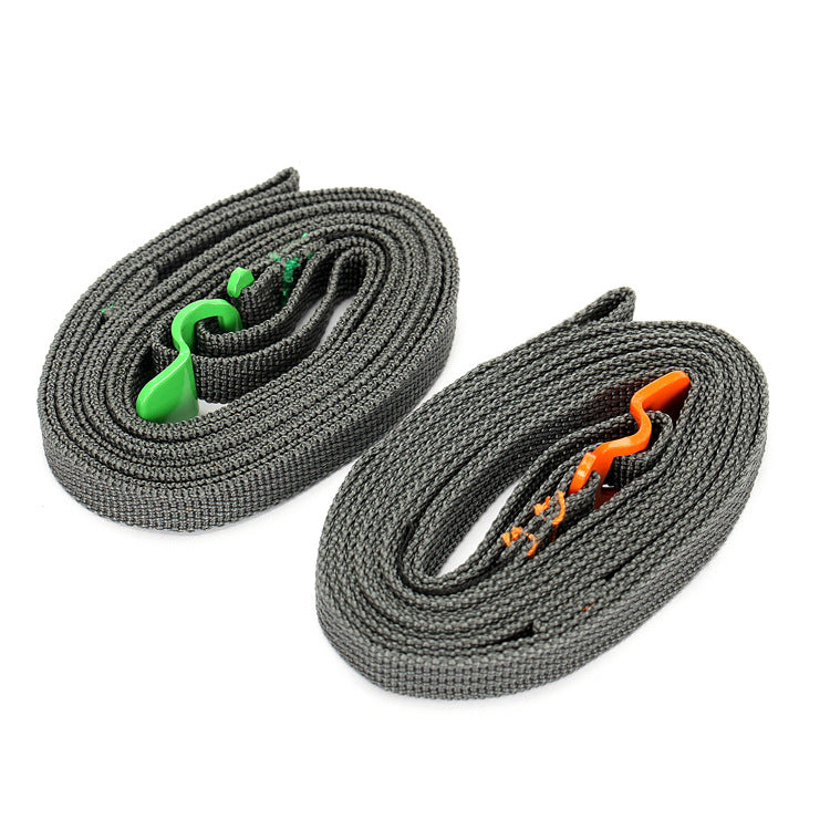 Outdoor travel equipment binding belt binding rope luggage binding belt stainless steel belt hook quick release type