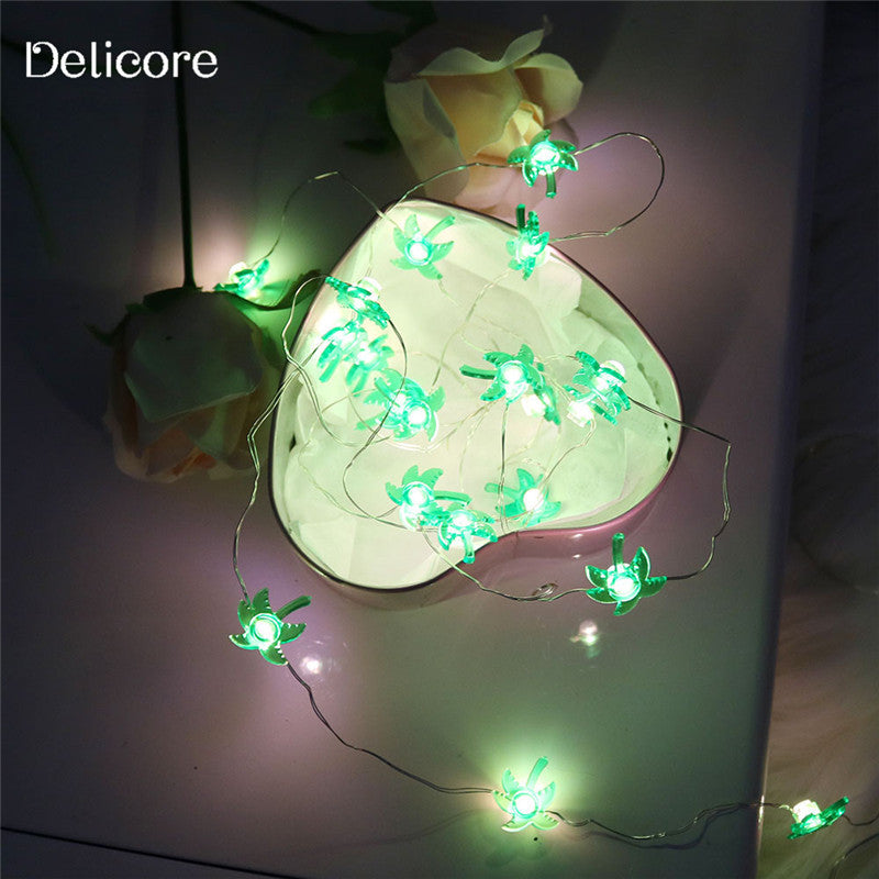 Ins Schneeflocke Stern Kupferdraht Lichterkette Outdoor Indoor Raumaufteilung Hochzeitsdekoration Lichter Festival romantische LED-Leuchten