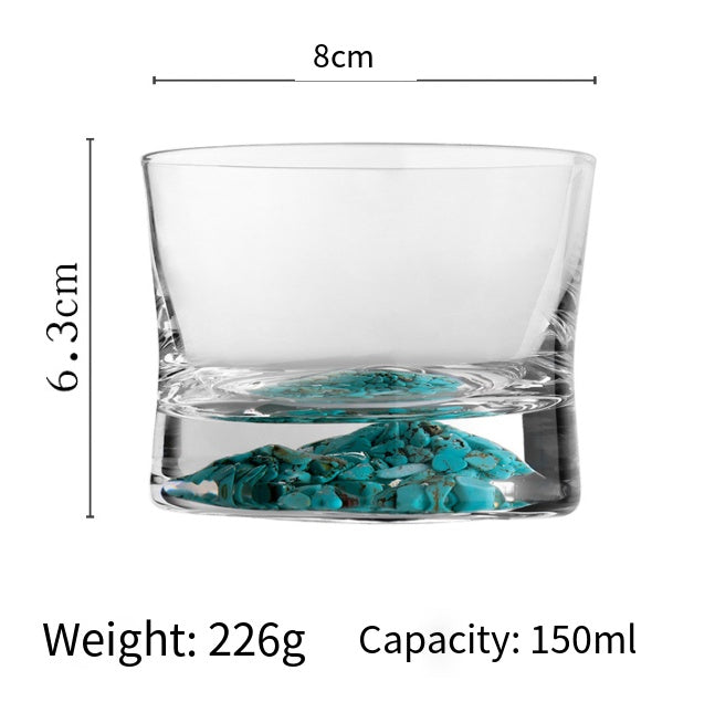 Waist Whiskey Moonlight Moon Jinshan Glass Gift Box Bar Special Crystal Glass Spirits Wine Glass