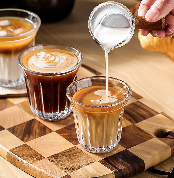 Dirty Australian white coffee cup