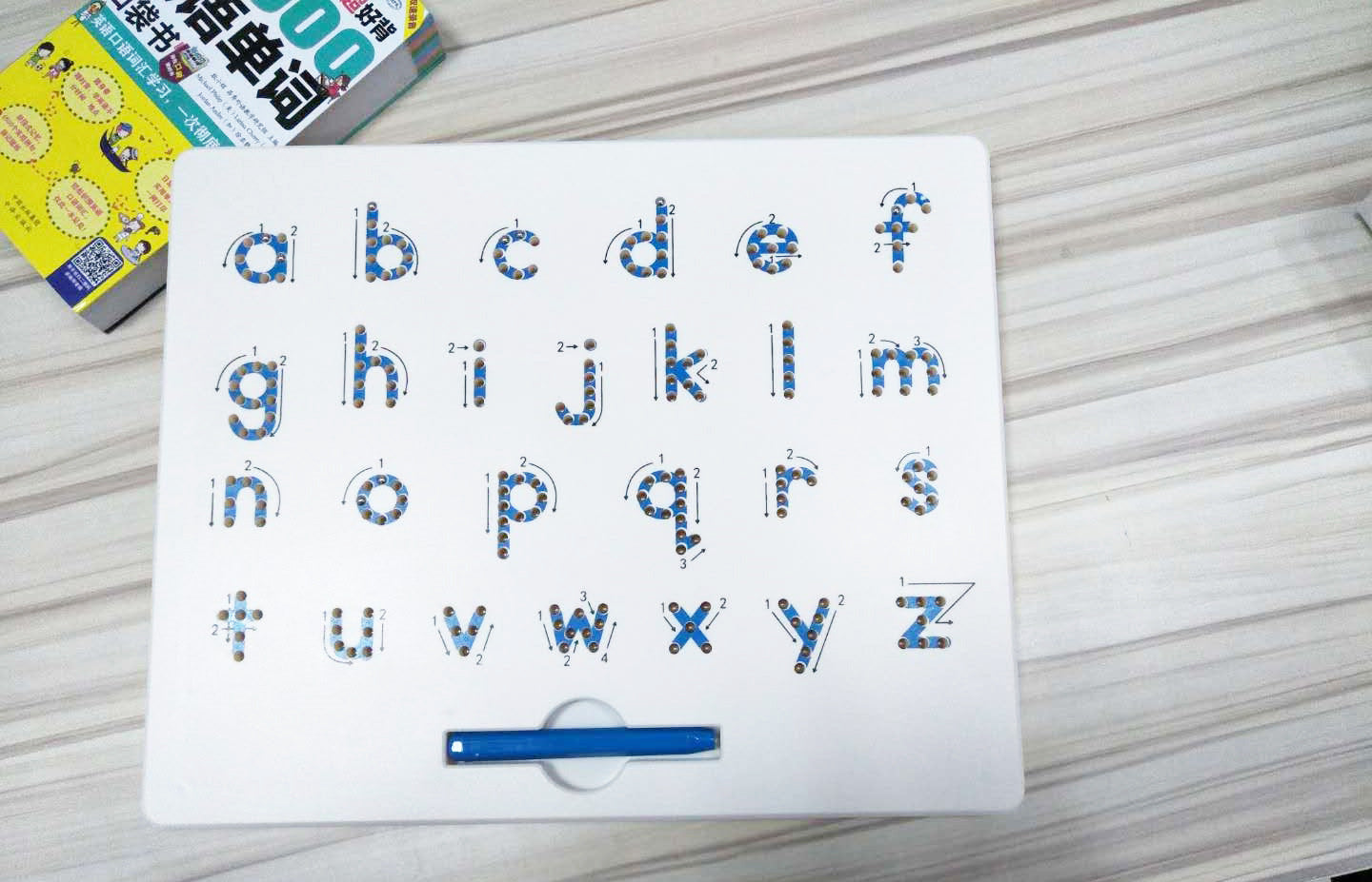 Alphanumeric magnetic writing board steel beads magnetic drawing board educational creative toys factory direct export to Europe and America