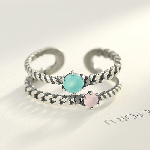 PAG&MAG cross-border new WishS925 Thai silver ring fashion smear craft manufacturers wholesale
