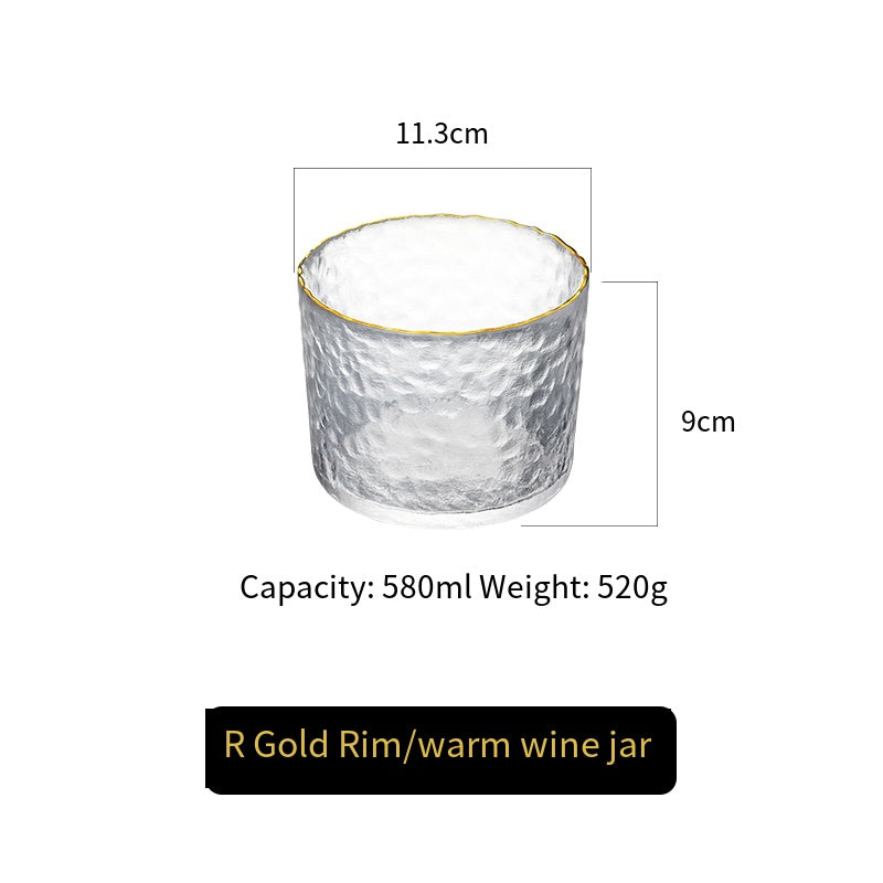 Japanese style glass creative liquor wine set household small wine glass wine dispenser wine jug sake cup fruit wine plum