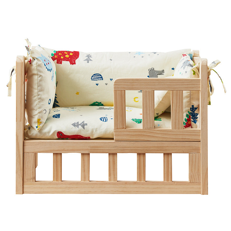 Cat Bed Four Seasons Universal Solid Wood Cat Bed Dog Bed Pet Dog Bed Off the Ground Dismantling and Washing Pet Bed Factory