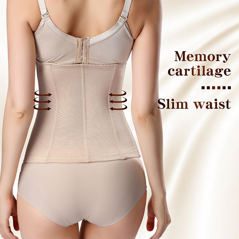 Mesh six-breasted belly belt body sculpting clothes postpartum belly reduction restraint waist belt waist belt waist clip