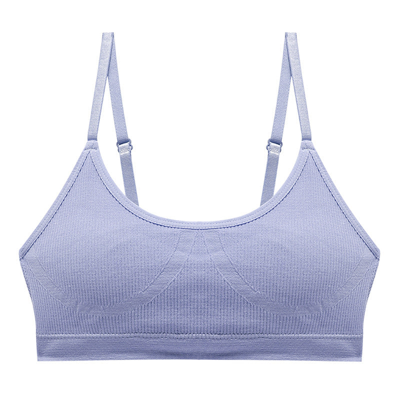 No steel ring big chest small vest shoulder strap adjustable thin section large size seamless sleep underwear underwear ladies suit