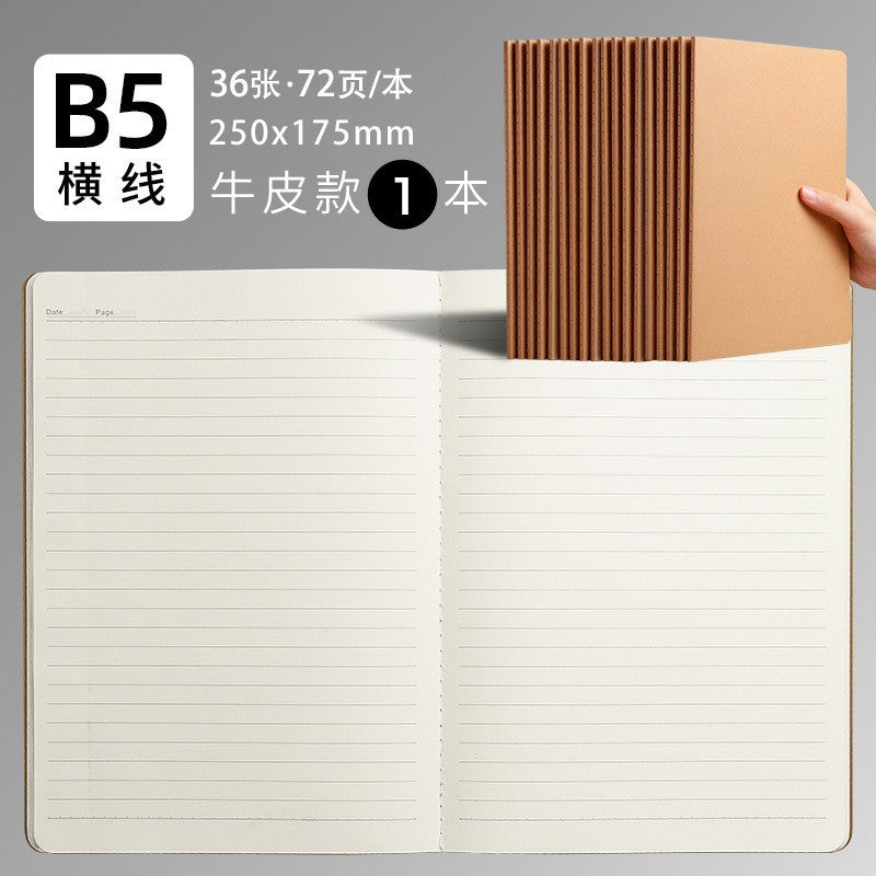 b5 notebook student homework book kraft paper turning book notepad exercise factory spot