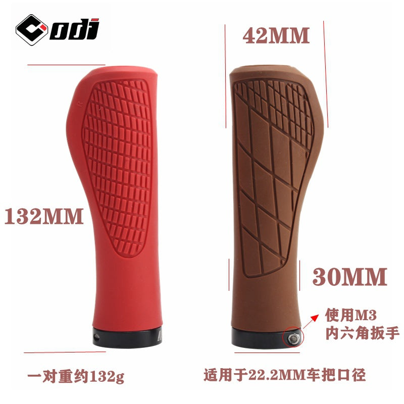 American ODI Rubber Meat Ball Handlebar Grip Mountain Bike Grip Lockable Anti-Slip Shock Absorbing Folding Bike Cycling Grip