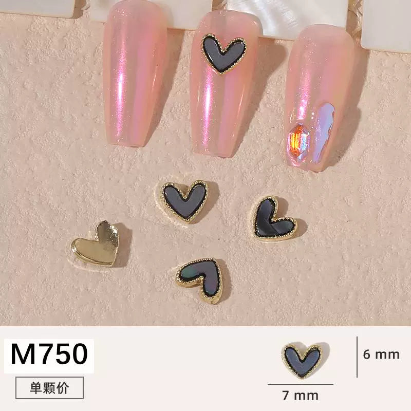 Net red manicure small fragrant wind jewelry love bunny new bow camellia dripping oil nail decoration stickers