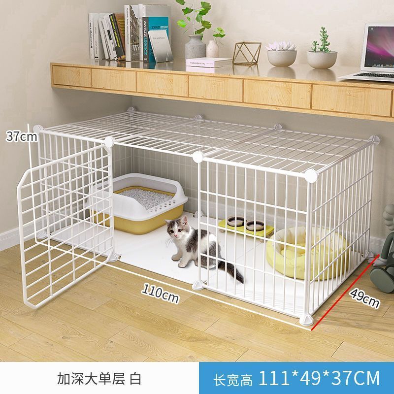 Cat cage with toilet villa extra large free space indoor empty cage cat house home three-tier small cat cat litter