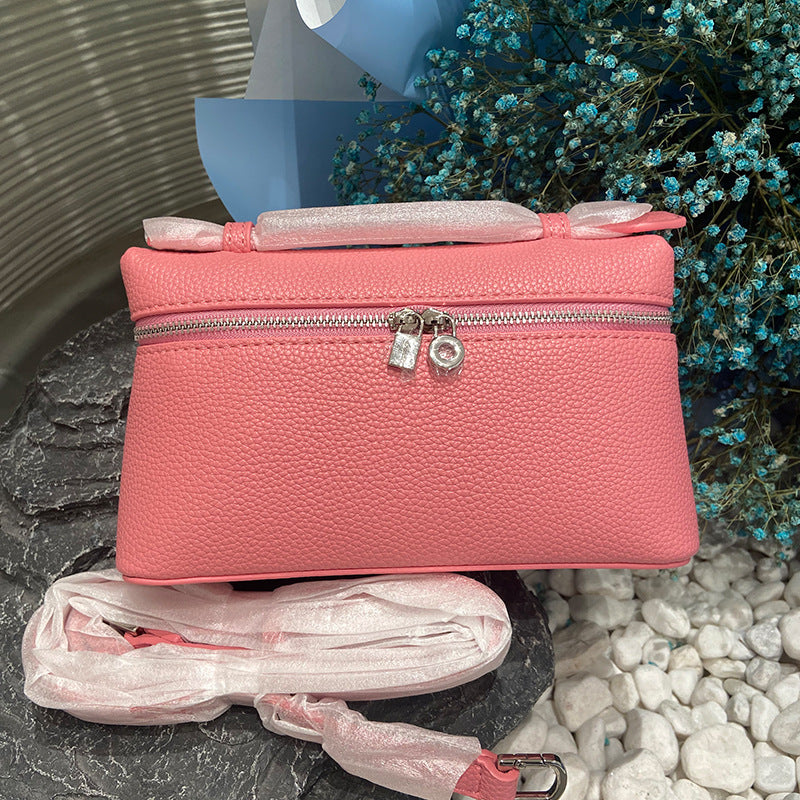 New LP Bag L19 Lunch Box Bag One Shoulder Crossbody Portable Simple and Fashionable