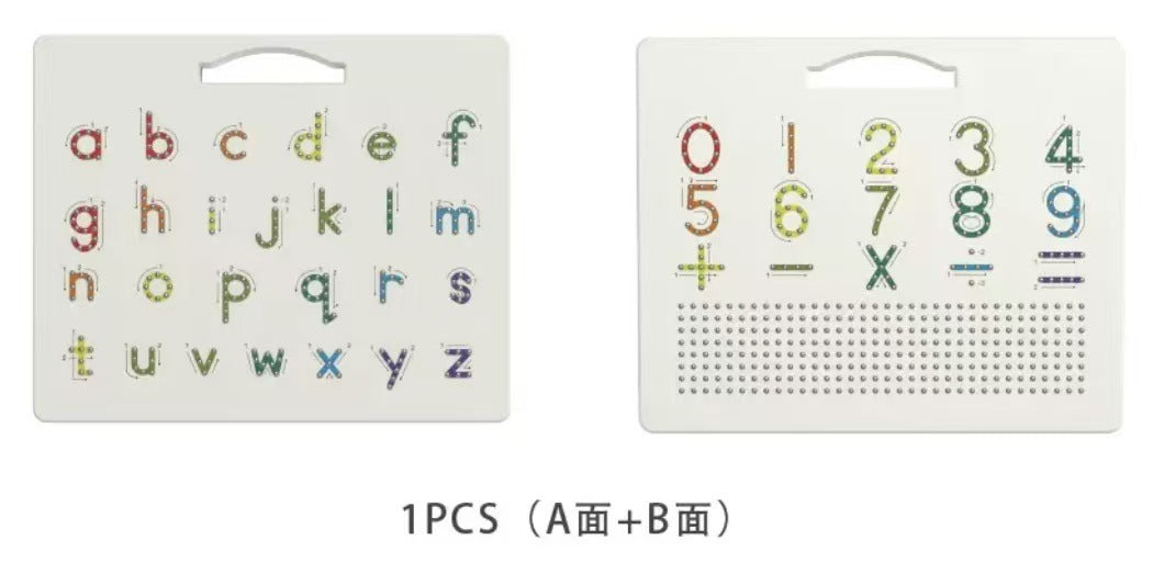 Alphanumeric magnetic writing board steel beads magnetic drawing board educational creative toys factory direct export to Europe and America