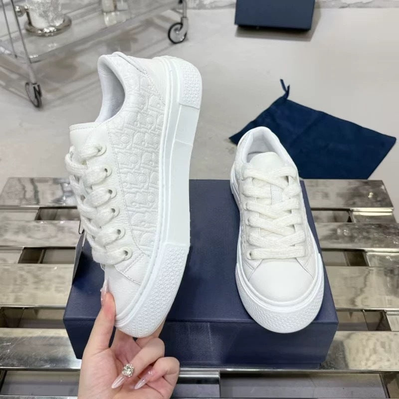 D home new high version B33 series jacquard sneakers for men and women couple leather shoes splicing casual shoes women