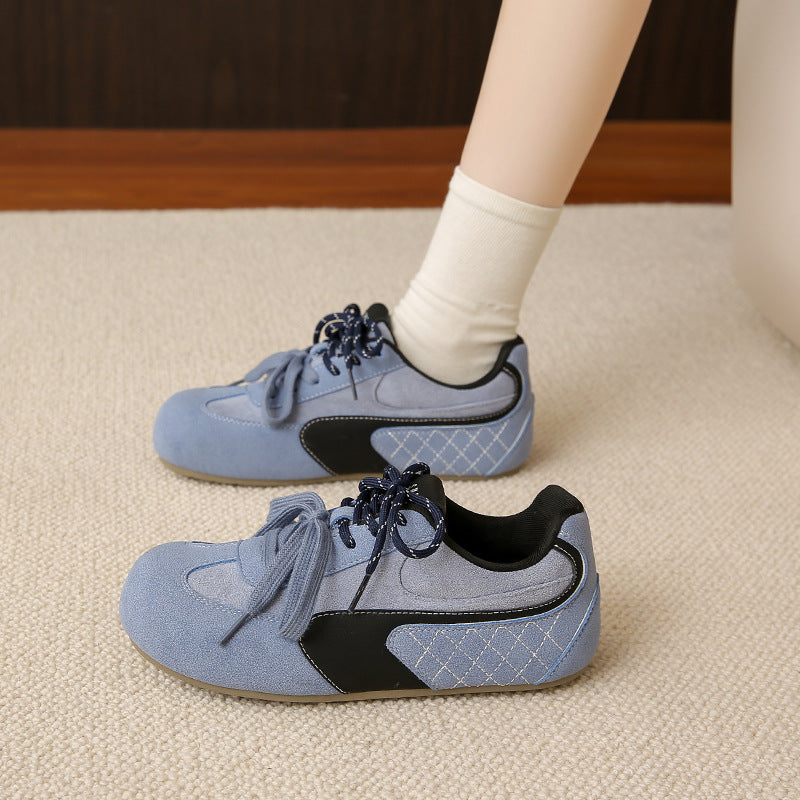 ins korean version new forrest gump shoes women's spring student sports running casual shoes thick-soled German training shoes
