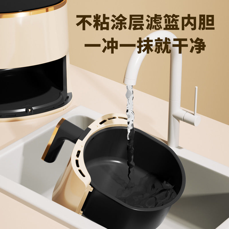 Camel Air Fryer 6L Household Large Capacity Electric Oven Off-White Roasted French Fries Machine Gift Visual Fryer