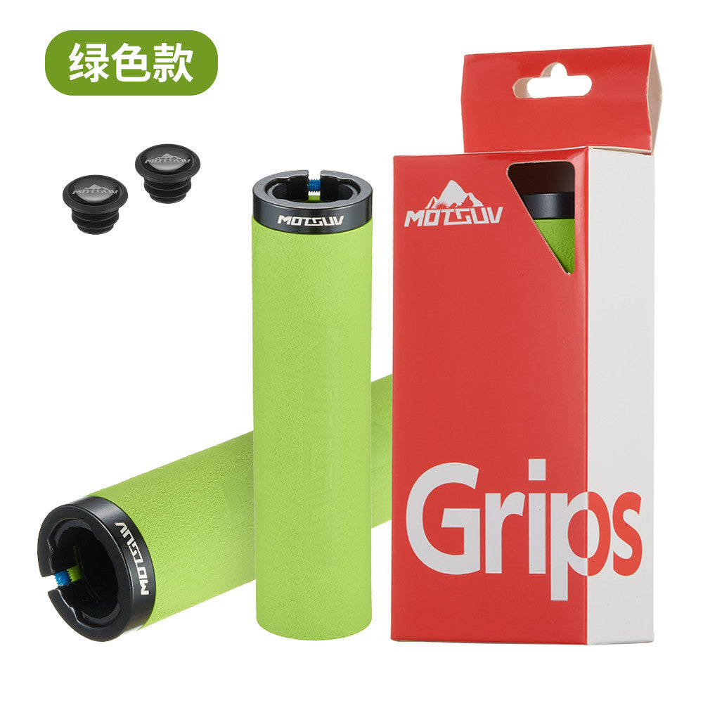 Bicycle ultra-light locking sponge grip cover Mountain bike unilateral locking shock absorber anti-slip grip sleeve bicycle accessories