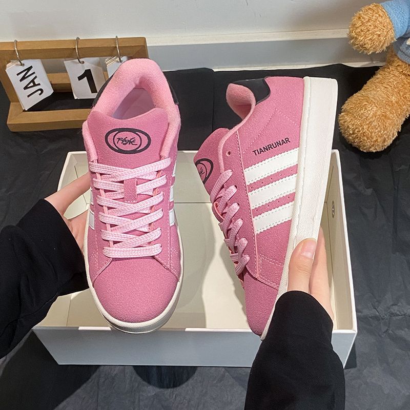Popular little white shoes women's summer new niche platform soled versatile bread shoes flat sports board shoes ins trend
