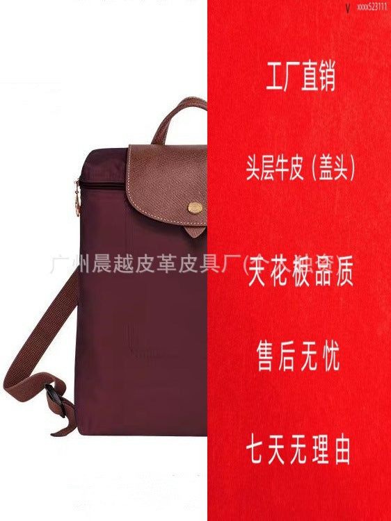 (French) dragon backpack handbag, waterproof nylon ladies backpack, school bag, commuter bag, changing bag