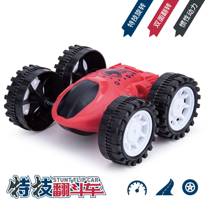 Spot inertia double-sided dump truck, fall-resistant stunt car, children's toys wholesale, small gifts, stalls, hot sales