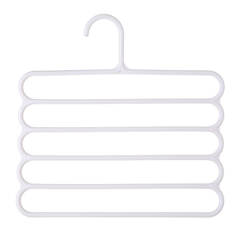 Multifunctional scarf rack plastic five-layer storage clothes rack non-slip scarf rack silk scarf storage rack silk scarf hanger