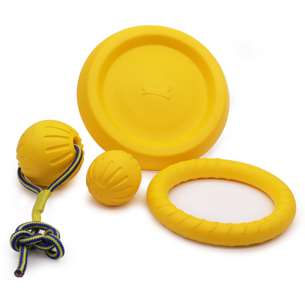 EVA pet toys dog frisbee bite ring dog toys can't bite teeth grinding pet ball puppy supplies dog pull tab
