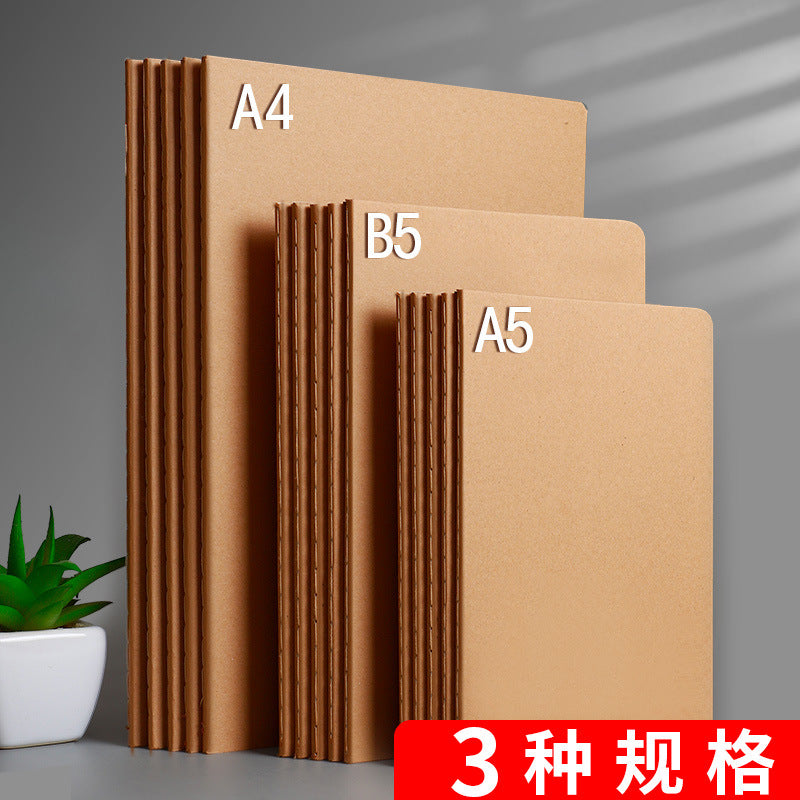 b5 notebook student homework book kraft paper turning book notepad exercise factory spot