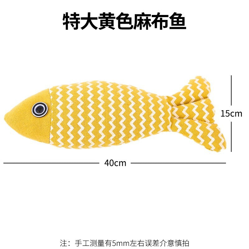 Cat toys to relieve boredom catnip simulation fish kitten cat funny cat stick kitten teeth grinding pet cat cat supplies