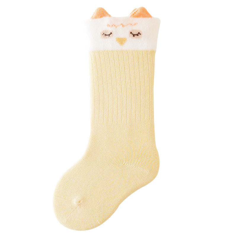 Baby socks cartoon autumn and winter thickened children's cotton socks baby newborn socks class