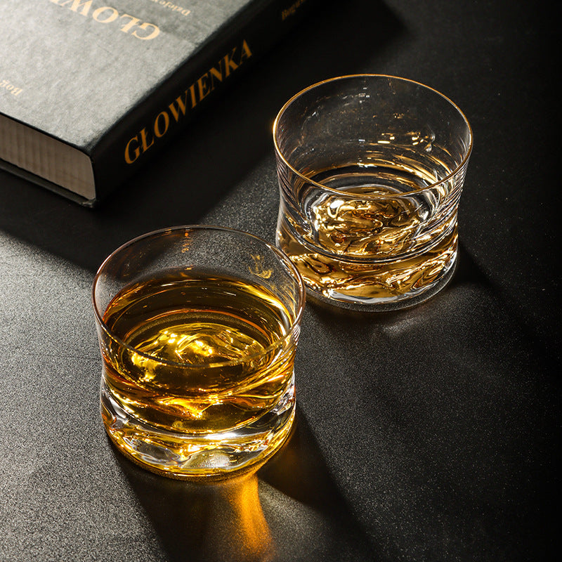 Waist Whiskey Moonlight Moon Jinshan Glass Gift Box Bar Special Crystal Glass Spirits Wine Glass