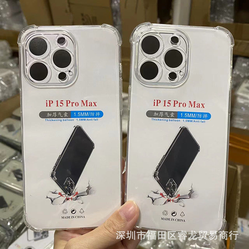 Transparent applicable apple 15 16 drop proof 14 phone case iphone13 pro phone case PM soft shell 11 wholesale 13