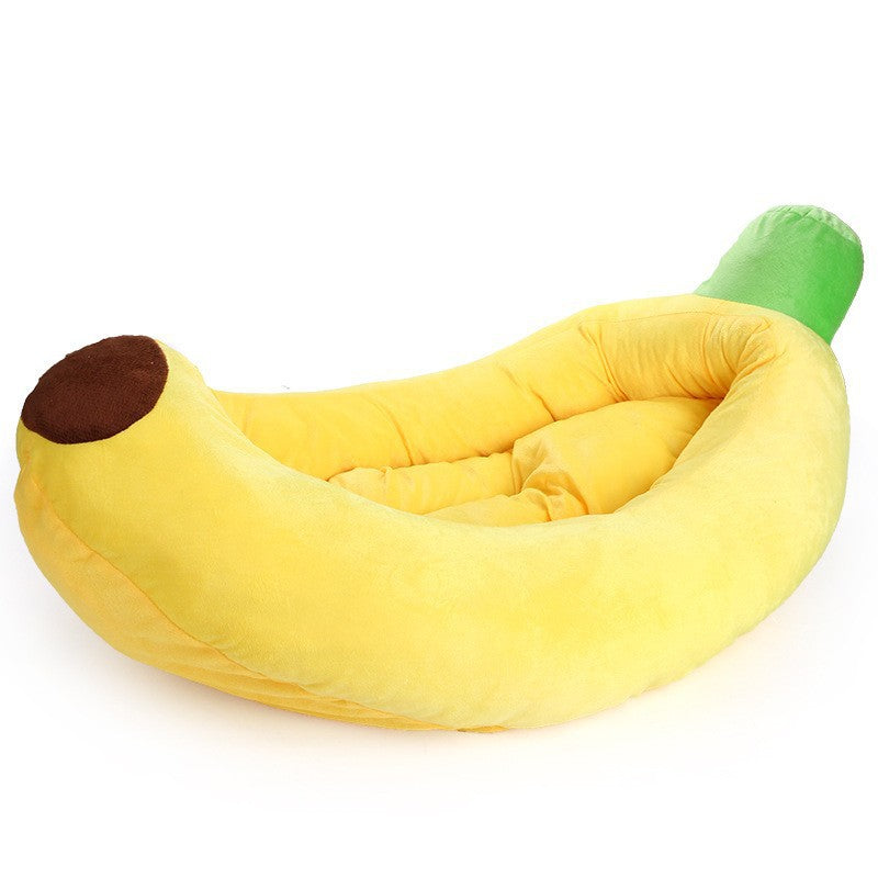 Pet kennel detachable and washable four seasons universal dog kennel banana boat shape pet bed dog mat warm cat kennel