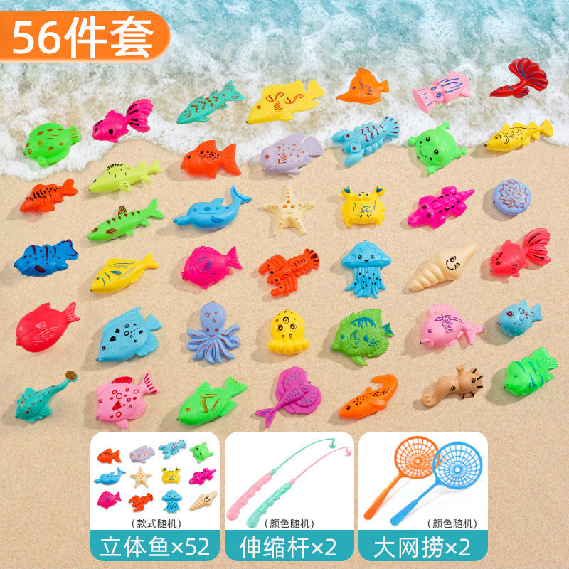 Strictly select boys, age puzzle fishing, toy pool, magnetic sucking baby, female early education, fishing sister and brother toys, children's gifts