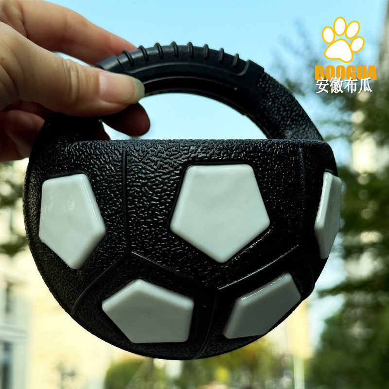 Pet dog round toy can hold football border collie self-hi corgi training special interactive bite resistant