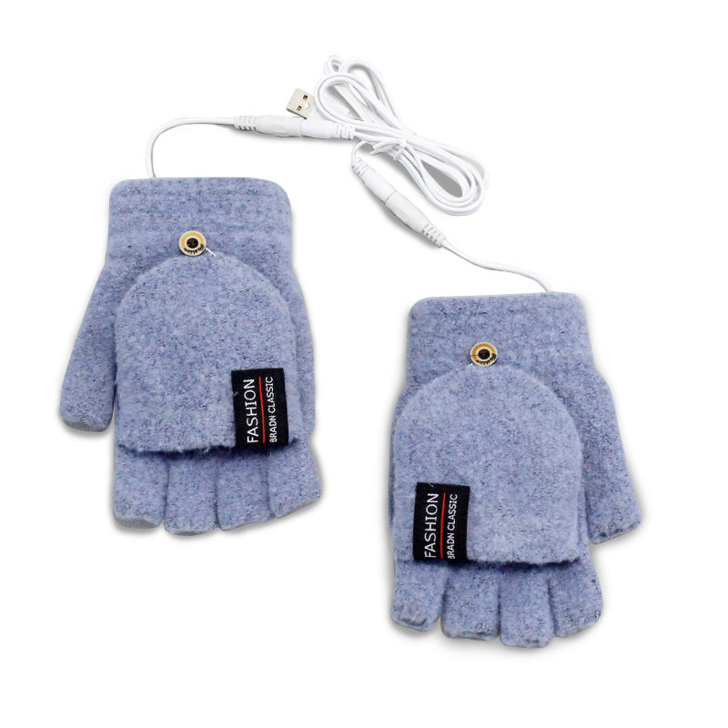 USB touch screen warm gloves, heating gloves, electric heating gloves, warm gloves, winter warm clamshell gloves